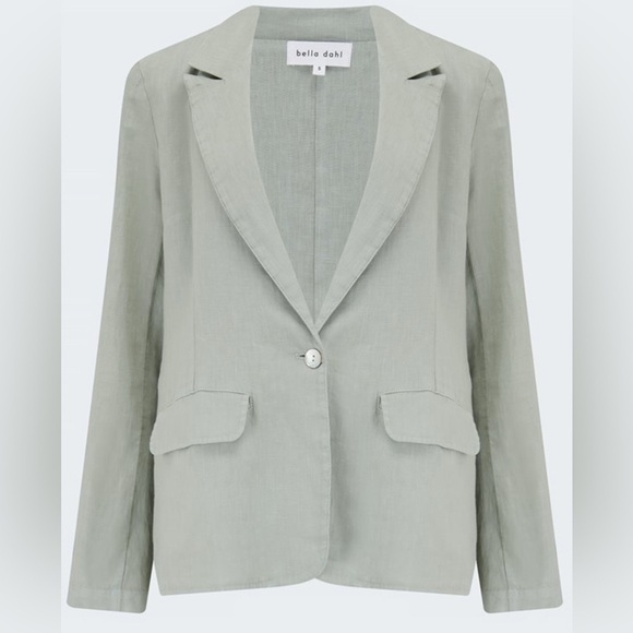 Bella Dahl Jackets & Blazers - Bella Dahl Easy Longline Green/Gray Blazer Size M
